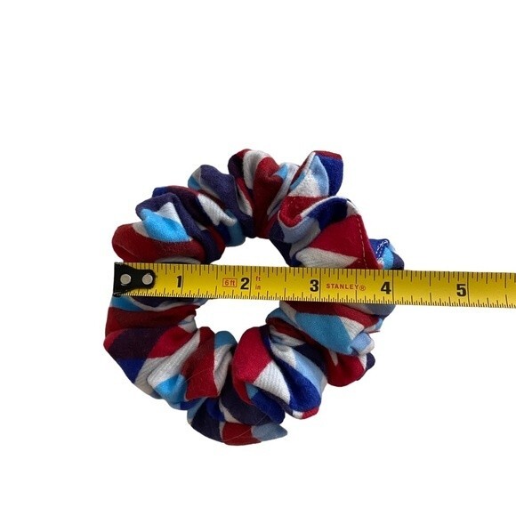 Hair Scrunchie. Mini (Small). Multicolor. Patriotic. 4th of July. Casual. Cute. - Picture 8 of 9